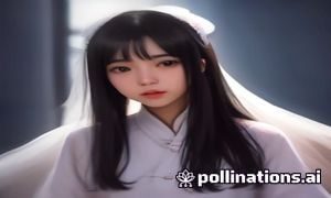 动漫声优录音棚内，女声优正在为人妻角色配音，画面展现专业录音环境与声优认真投入的工作状态